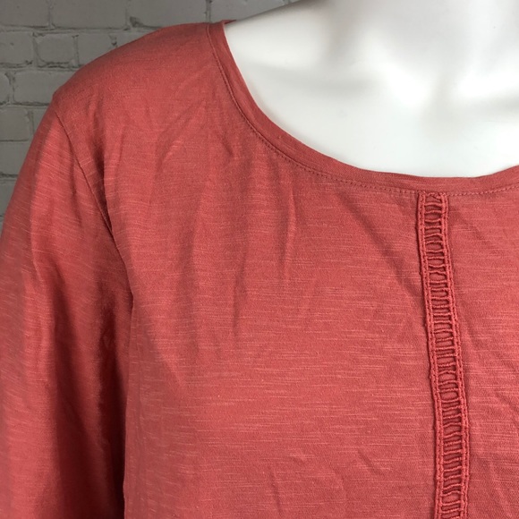 2X 4X Style & Co Crochet Trim Bell Sleeve Top Plus - Picture 6 of 7